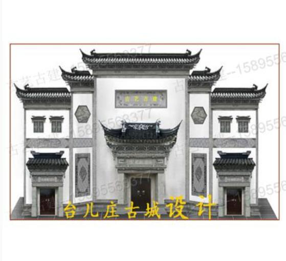 3南京回纹砖细青砖砌块砖雕古建9673